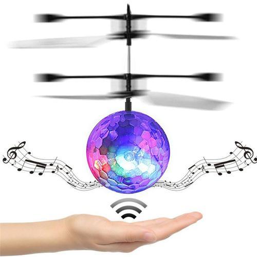 Drone Jouet Volant Coloré, Boule D'hélicoptère, Éclairage Led Brillant Intégré Pour Enfants Adolescents, Cadeau Pour Enfants-Générique
