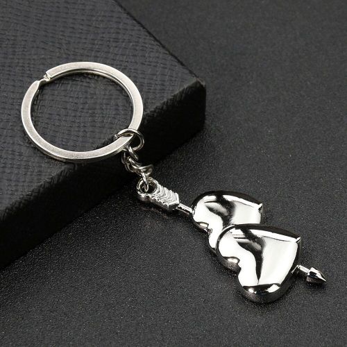 Porte-Clés En Forme De C¿Ur En Métal, Pendentif De Sac À Dos Pour Amoureux, Anneau De Couple, Petite Amie, Cadeau De Bijoux