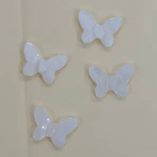 Breloques Papillon Coquille De Mer, 2 Pièces, Nacre D'insecte Perles Serpillière Collier Boucles D'oreilles Bracelet Dangle Épingle À Cheveux Pour Femme Fabrication De Bijoux