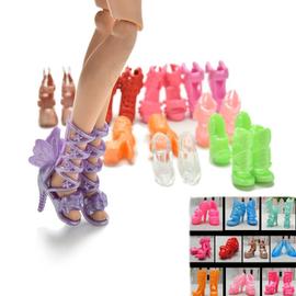 Taille 5 Paires/lot Plat Chaussures pour Poupée Barbie Plage D'été  Quotidien Porter Des Sandales Mixte 5 Couleurs Accessoires De Poupée Maison  De Poupée Enfants Jouets