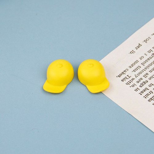 Maison De Poupée Miniature 1:12, Chapeau Jaune, Accessoires Pour Enfants, Jouets, Cadeaux, 2 Pièces