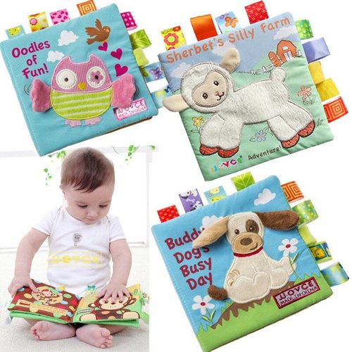 Livre En Tissu Doux Avec Broderie D'animaux Pour Bébés, Livre D'apprentissage Et D'éducation Précoce