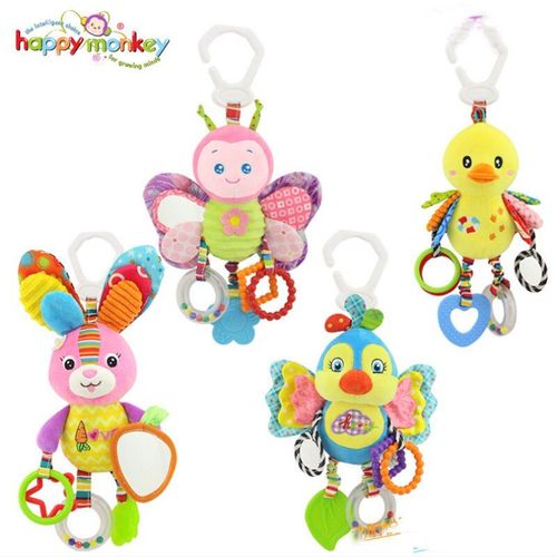 Hochets Pour Bébés De 0 À 12 Mois, Animaux, Poupées D'entraînement Pour Nouveau-Né, Poussette, Cloche Suspendue Au Lit, Jouets En Peluche