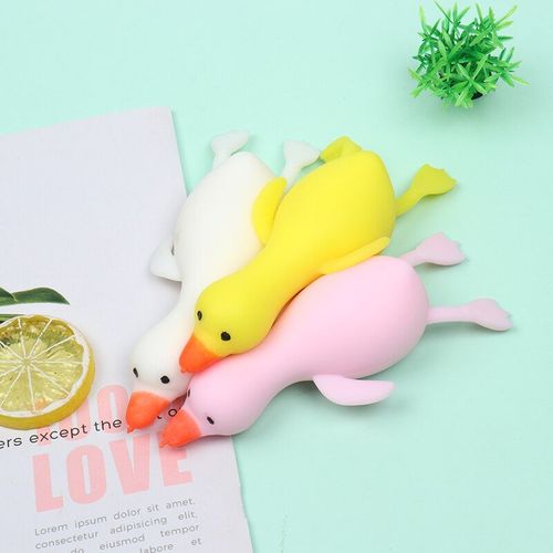 Jouet De Simulation De Canard Multicolore, 1 Pièce, Jouet À Presser, Étirable, Décompression, Soulagement Du Stress