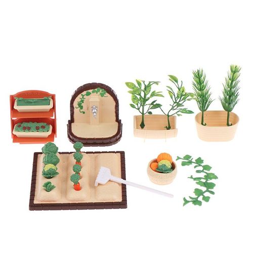 Ensemble De Mini Maison De Poupée, Jouet De Scène De Pique-Nique En Forêt Pour Anniversaire D'enfants, Famille