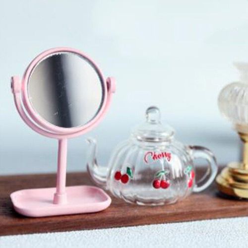 Mini Miroir De Chambre De Poupée 1:12, Décor De Modèle De Miroir De Chambre À Coucher Miniature