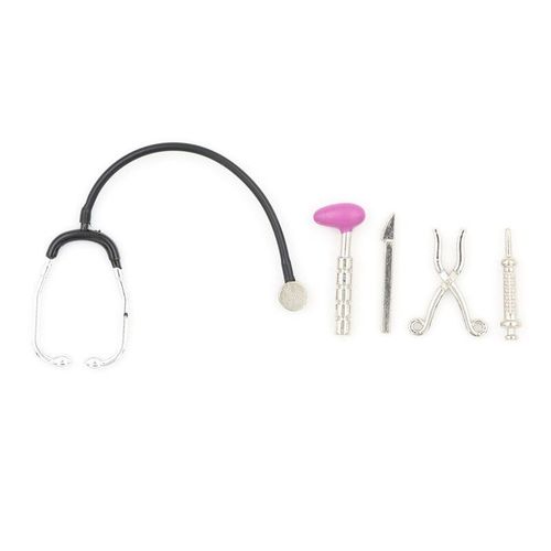 Mini Dispositif Médical, Outil Pour Maison De Poupée, Stéthoscope D'auscultation, Bonne Qualité, 5 Pièces/Ensemble