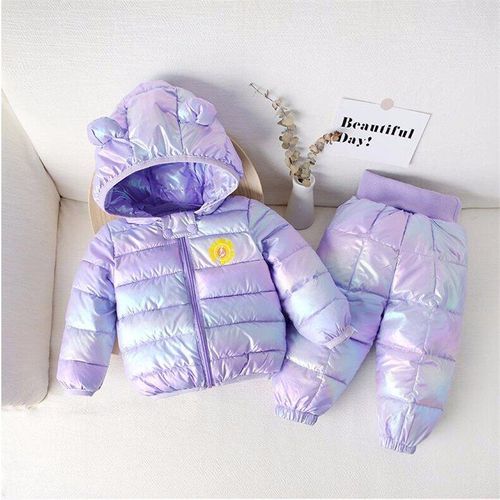 Ensemble De Vêtements D'hiver Pour Enfants, Nouvelle Collection Automne 2020, Pour Bébés Filles Et Garçons, Veste En Coton Chaud Et Doux, Manteau + Pantalon
