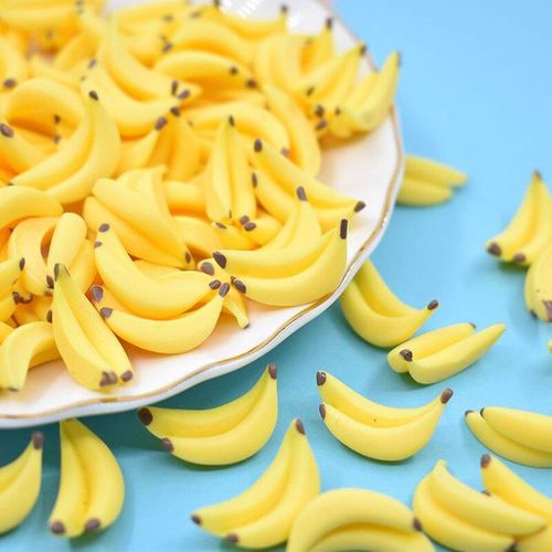 10 Pièces 1:12 Maison De Poupée Miniature Fruit Banane Maison De Poupée Accessoires Alimentaires Jouets