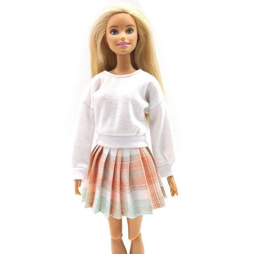 1 Pièce 29cm Vêtements De Poupée Accessoires Princesse Jupe Plissée Mode Costume De Poupée