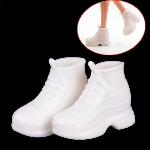 Baskets De Poupée Blanches, 10 Paires, Chaussures, Accessoires, Cadeau