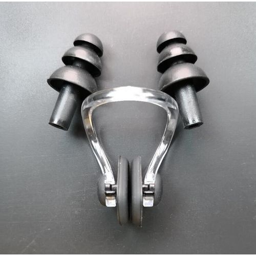 Ensemble De Bouchons D'oreille En Silicone Super Doux Et Confortable + Pince-Nez De Natation