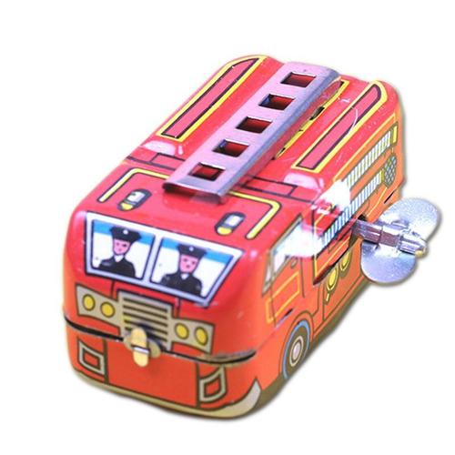 Mini Jouets Vintage En Métal Et Étain, 1 Pièce, Design De Bus Pour Enfants, Horloge Classique D'enfance, Jouets Classiques En Étain