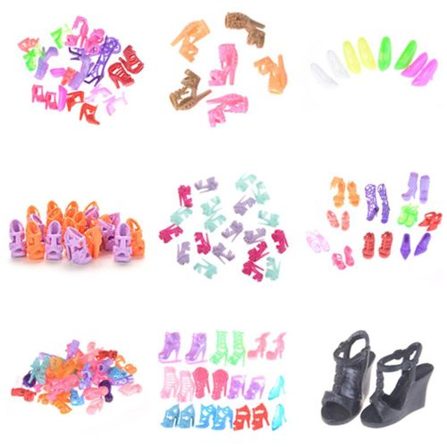 Chaussures De Poupée Pour Barbie, 10/1 Paires, Jolies Chaussures Colorées À La Mode, Avec Différents Styles, Jouet Pour Bébé De Haute Qualité