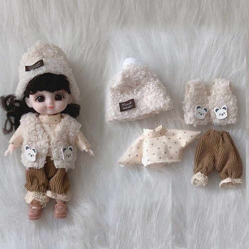 Vêtements Pour Maison De Poupée 1:8 Haut De Gamme, Jupe Habillée, Costume À La Mode, 16cm, Meilleurs Cadeaux Pour Enfants, Jouets Diy Pour Filles