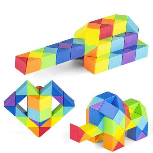 Règle De Serpent Magique En Forme D'arc-En-Ciel, Jouet Montessori Anti-Stress