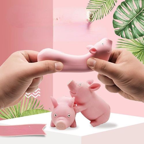 Jouet De Compression De Cochon De Décompression, Rebond Lent, Pu, Montée Lente, Soulagement Du Stress, Boule Anti-Stress Pour Les Mains