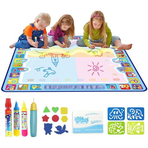 Tapis De Dessin Magique À L'eau, Grande Taille, Pour Gribouiller, Avec Stylos Magiques, Planche De Peinture, Jouets Éducatifs Pour Enfants