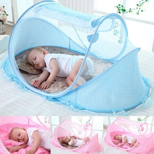 Lit De Voyage Portable Pour Bébé De 0 À 18 Mois, Tente, Auvent, Moustiquaire Respirante, Lit Avec Un Oreiller