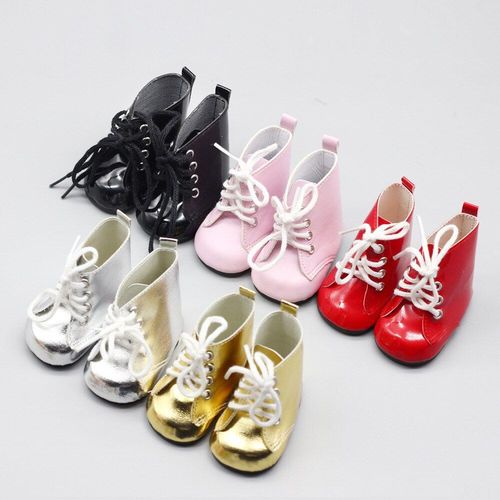 Chaussures De Poupée À Paillettes Pour Nouveau-Né, 7cm, 43cm, 18 Pouces, Style Américain, Nouvelle Mode, Zc