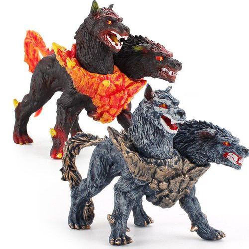 Modèle Animal Mythologie Ancien, Grand Chien À Double Tête, Warcraft, Série Magique, Ornement, Cadeau, Nouvelle Collection, 1 Pièce