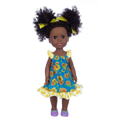 Poupée D'été De 14 Pouces, Jupe Tournesol, Peau Noire, Nouvelle Collection 2022