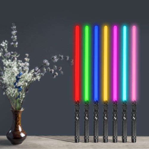 Sabre Laser En Métal, Jouets Pour Enfants, Bâton Clignotant Led, Effet Sonore, Poignée En Alliage, Lumières Colorées
