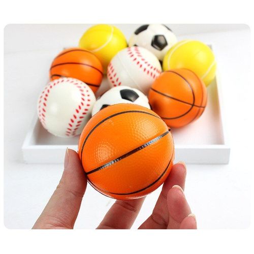 Lot De 4 Balles En Mousse Souple Pour Bébé, 6cm, Jouet Pour Enfant, Balle À Presser Anti-Stress, Basket-Ball, Football, Tennis
