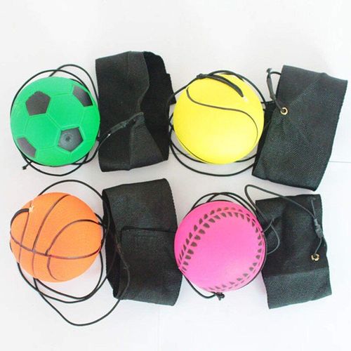 Balle À Main En Caoutchouc Éponge De Retour, Exercices De Jeu, Sport Élastique Rebondissant Sur Corde En Nylon, Balle De Jouet D'extérieur Pour Enfants