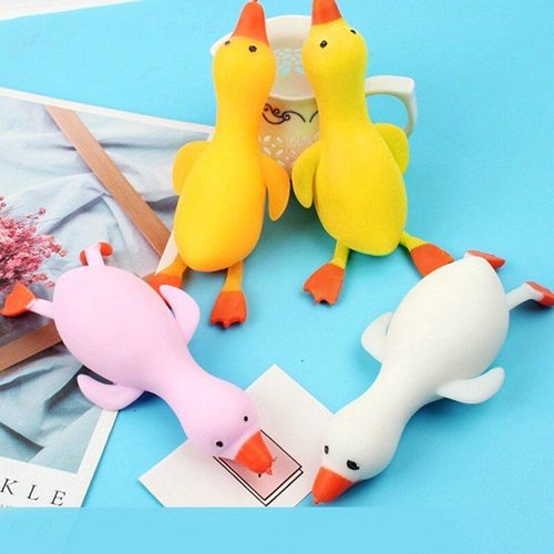 1pc Fun Tpr Mignon Dessin Animé Canard Soulagement Du Stress Balle Anti-Squish Animal Jouet Anti-Stress Pour Enfants Cadeaux Pour Adultes