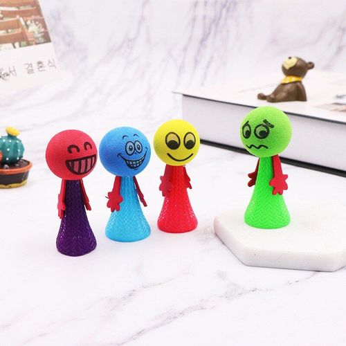 Grande Boule De Rebond De 9cm Pour Enfants, Jouet Éducatif, Jeu D'expressions, Push And Down, Hip Hop, Poupée De Saut, Cadeaux
