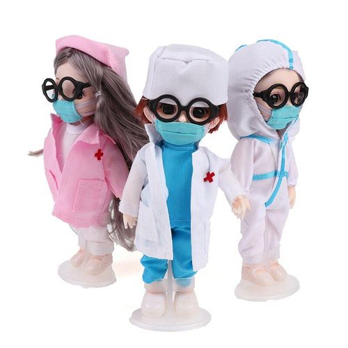 Poupée D'amitié En Une Pièce, Ange Blanc, Vêtements De Protection Infirmière 8 Points De Hauteur 17 Cm, Accessoires De Jouets