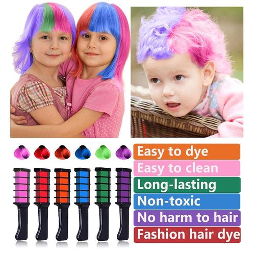 Peigne De Coloration Temporaire Pour Cheveux, Ensemble De 10 Couleurs, Pour Coloration, Cosplay, Lavable, Pour Fête, Maquillage, Bricolage