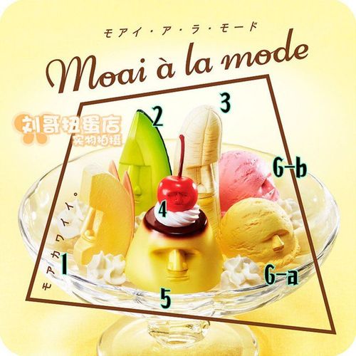 Capsule Authentique Gashapon Kawaii, Jouet Japonais Panda's Ana Moai, Statue En Forme De Glace, Mini Modèle Mignon