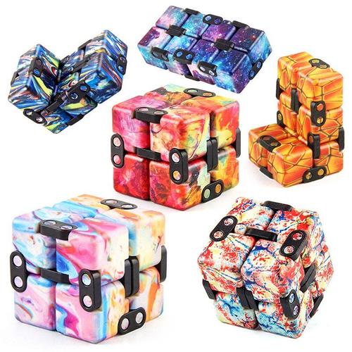 Cube De Décompression Illimité Créatif, Couleur Unie, Puzzle, Lisse, Amusant, Infinity, Jeu À Main, Fidget