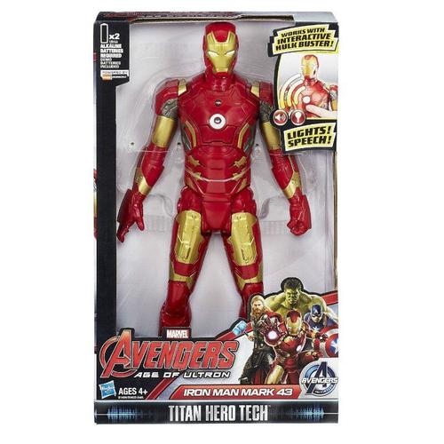 Jouets Avengers Titan Hero Iron Man Mark 43, Poupées D'action, Son Et Lumière Électriques, Collection Iron Man, Modèle Cadeau Pour Enfants