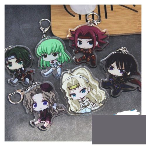 Porte-Clés Avec Code Geass R2 Zero Lelouch Of The Rebel, En Acrylique, Personnage De Dessin Animé, Sac, Voiture, Pendentif, Cadeau