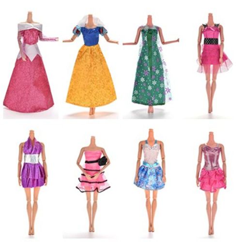 Jupe D'été Multi-Styles Faite À La Main, Vêtements, Lunettes, Robe, Collier En Plastique, Chaussures Pour Poupée Barbie, Accessoires, Jouets Pour Bébé, Meilleur Cadeau
