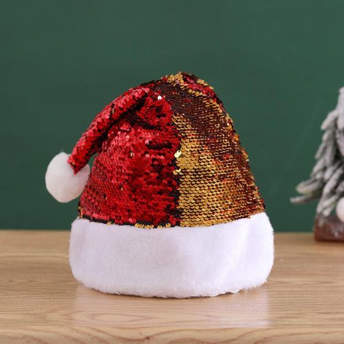 Chapeau De Noël Doux Pour La Peau, Facile À Porter, Design De Paillettes Pour Animaux De Compagnie, Casquette De Noël Douce Pour Les Familles