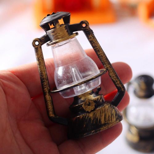 Lampe Kerosene Noire Rétro 1:12, Maison De Poupée Pour Enfants, Cadeau Pour Bébé, Jouet, Mini Meubles Miniatures