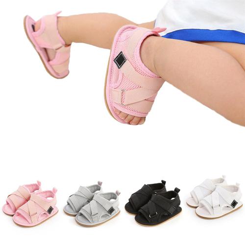 Sandales D'extérieur Pour Bébés Garçons Et Filles, Chaussures De Plage Antidérapantes À Semelle Souple, Chaussures De Berceau Pour Les Premiers Pas Des Tout Petits, Été