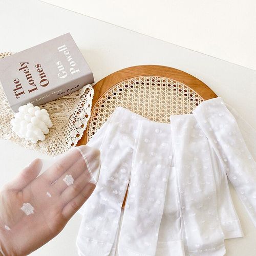 Chaussettes D'été Pour Enfants De 3 À 12 Ans, 1 Paire, Bas De Danse Blancs, Aération Fine, Collants D'amour Féminins