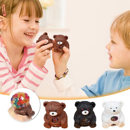 Jouet De Décompression Ours Mignon Multicolore Pour Bébé, Simulation D'animal, Anti-Stress, Cadeaux Pour Enfants Et Adultes, Toys-5ml
