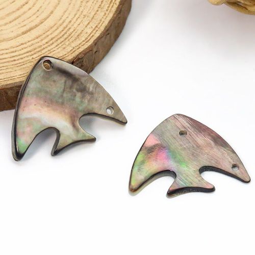 Breloques En Nacre Pour Femme, Pendentif En Coquillage Noir, Poisson Clown Tropical, Collier, Boucles D'oreilles, Pendentif, Diy, Bijoux