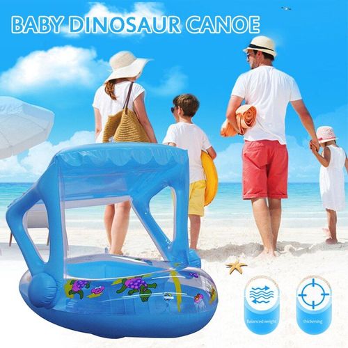 Siège De Piscine Gonflable Pour Enfants De 0 À 3 Ans, 1 Pièce, Siège De Bateau Flottant Avec Pare-Soleil Pour Bébés