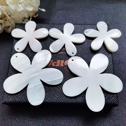 Pendentif Hyperbole En Nacre Naturelle Pour Femme, Breloques En Coquillage De Fleur, Connecteur En Nacre, Collier Serpillière, Boucle D'oreille, Accessoires De Bijoux, Diy