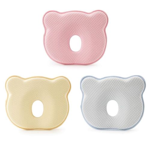 Oreiller De Tête Anti-Déviation Pour Nouveau-Né, 3 Couleurs, 1 Pièce, Tête Pour Prévenir Le Coton Plat, Anti-Roulis, Stéréotype, Pour Soins De Bébé