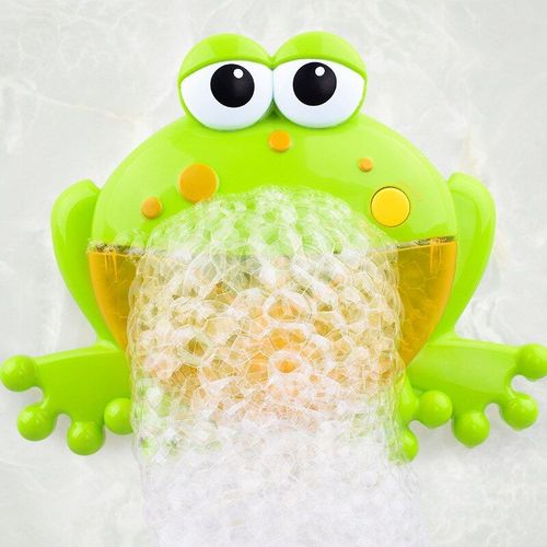 Machine À Bulles Magique Pour Bébé Grenouille Verte, Automatique Avec Musique, Douche D'eau, Jouet Amusant Pour Enfants Avec 2 Bulles Liquides