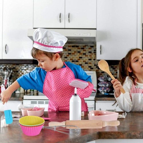 Ensemble De Cuisine Et De Pâtisserie Lavable Pour Enfants, 5 Styles, Costume De Chef, Cosplay Comme Cadeaux, Jeu De Maison Amusant Pour Enfants, Cadeau Pour Filles
