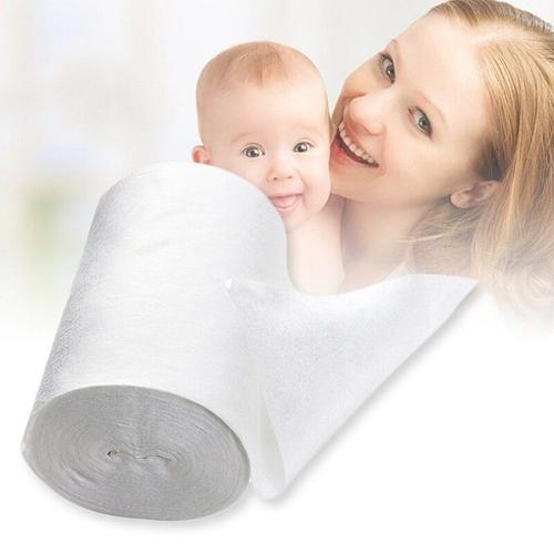 Doublures De Couches Jetables Confortables, 100 Pièces/Rouleau, Blanches, En Tissu Doux, Accessoires Pour Bébé, Soins Pour Enfants